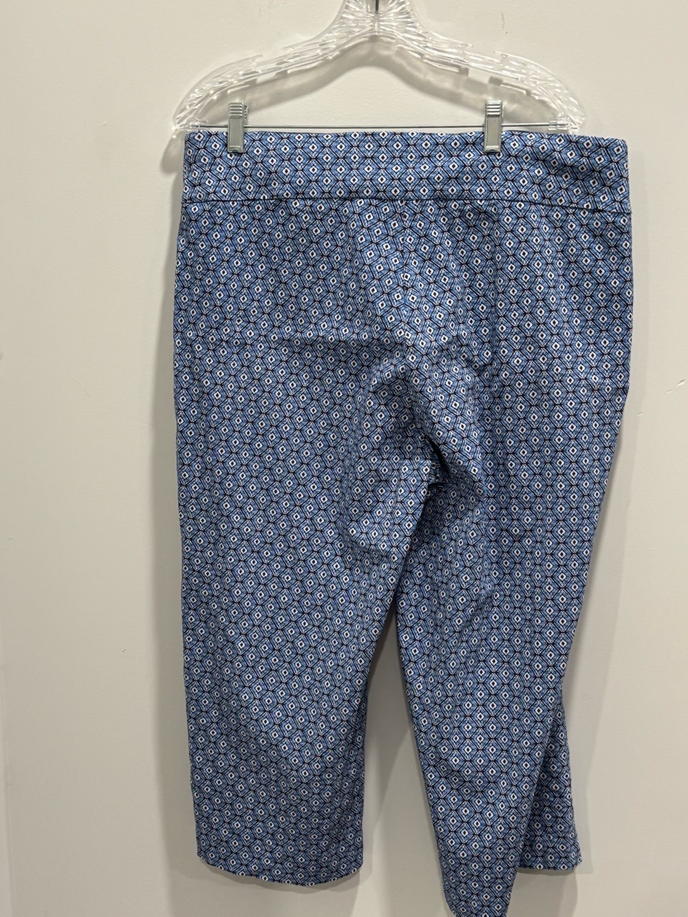 Ruby Rd. Blue Printed Capri Pants - Picture 3 of 10